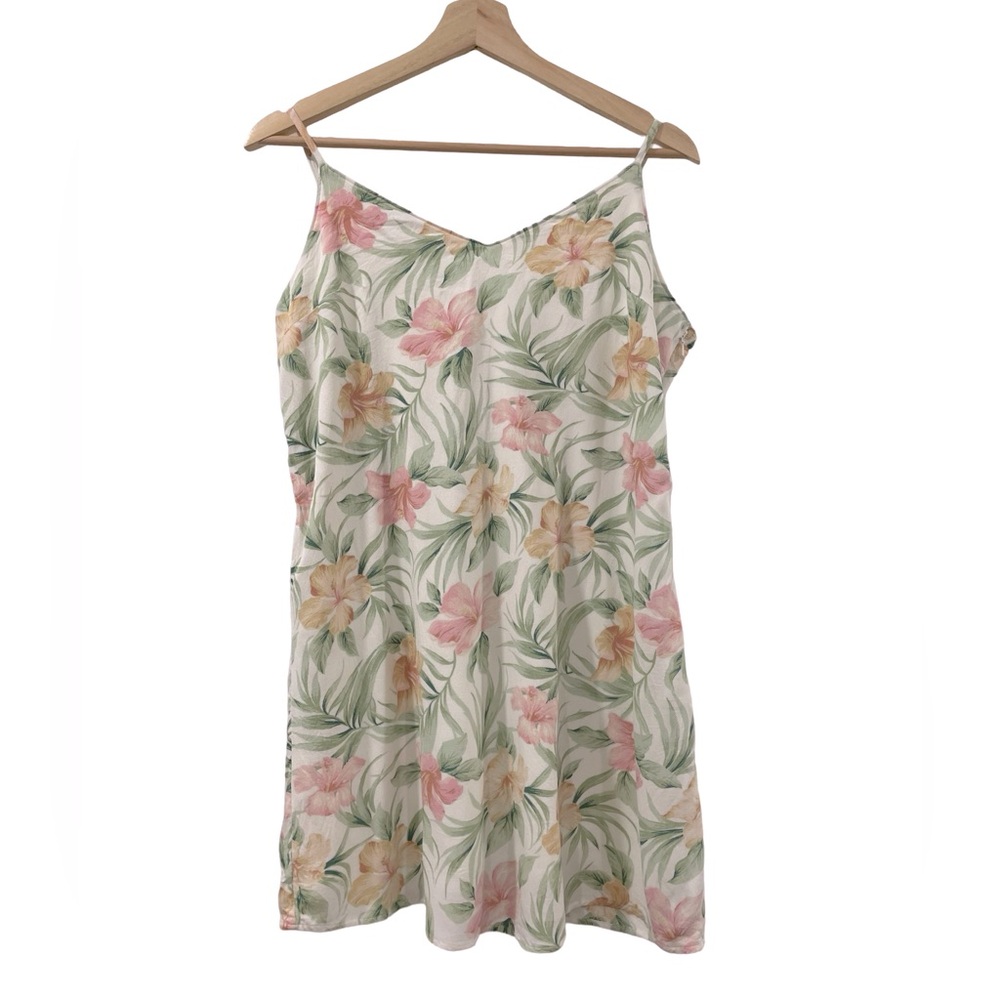 [m] AMERICAN EAGLE Dress Y2K floral viscose vacation holiday summer